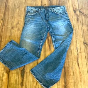 Mens Silver Jeans